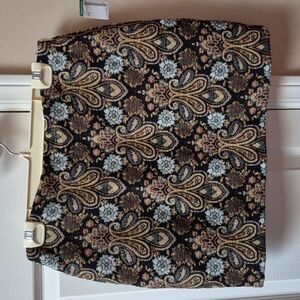Twik Tapestry Lined Mini Skirt Size Medium, New With Tags